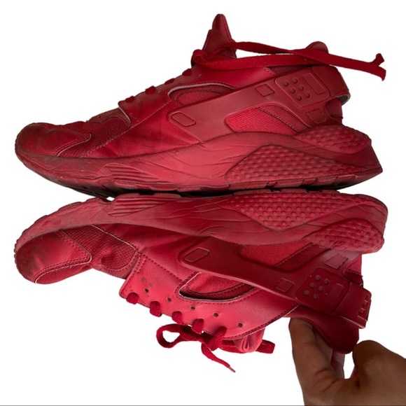 Nike Mens Air Huarache 318429-660 Red Running Shoes Sneakers Size 12